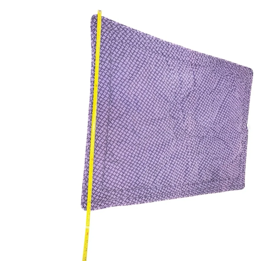 NoJo Butterfly Baby‎ Quilt Purple Teal Appliqué Blanket Crown Crafts vintage